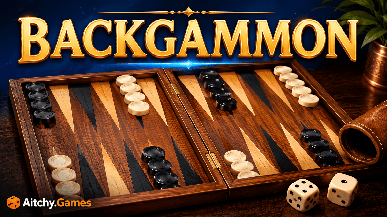 Play backgammon online at Aitchy.Games