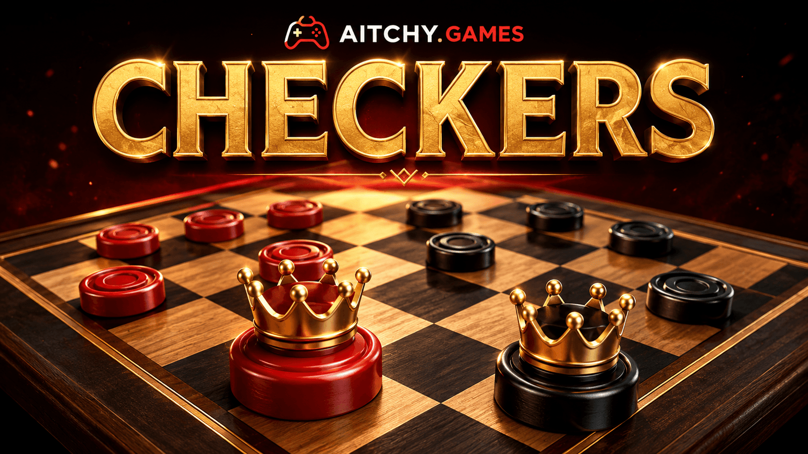 Play checkers online at Aitchy.Games