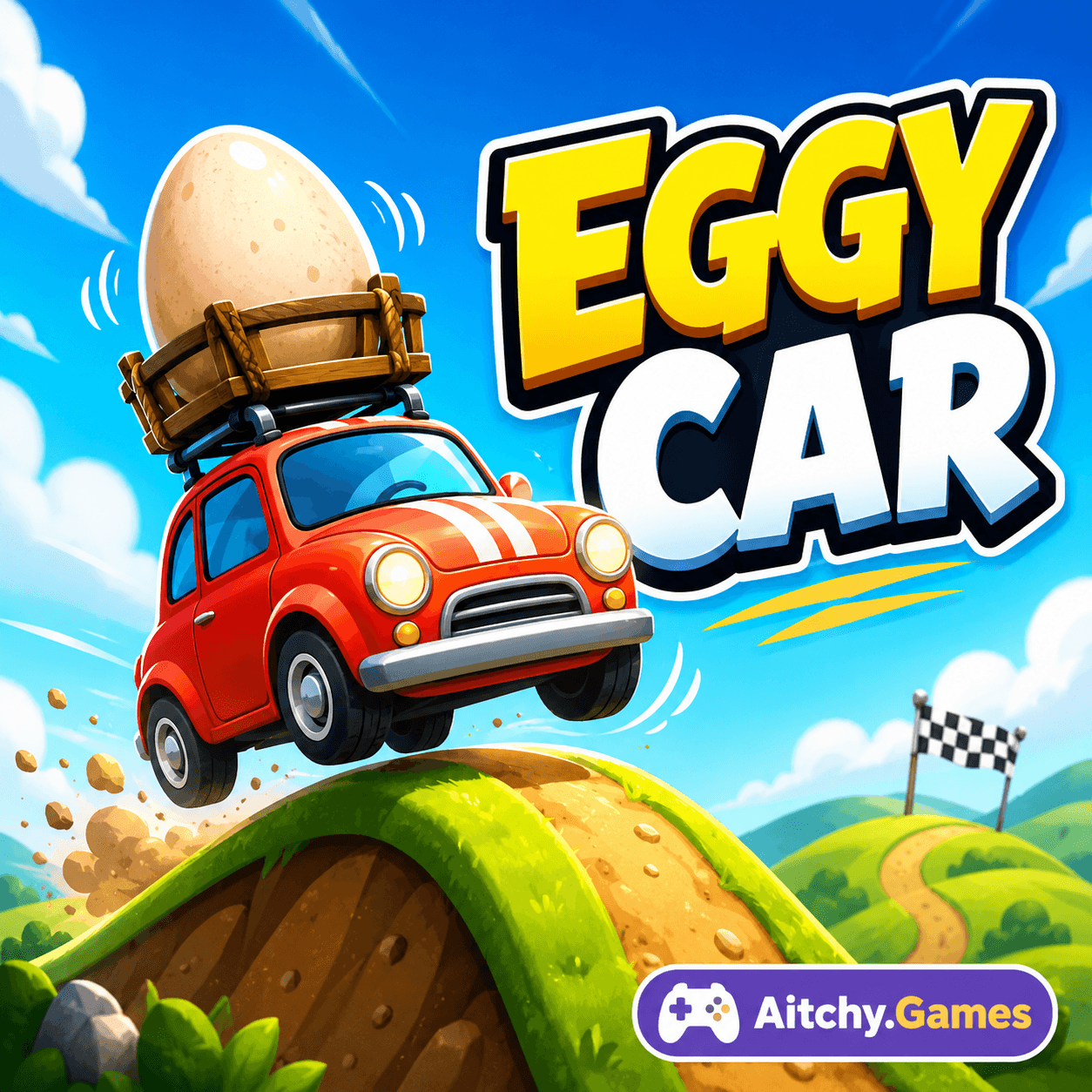 Play Eggy Car online at Aitchy.Games