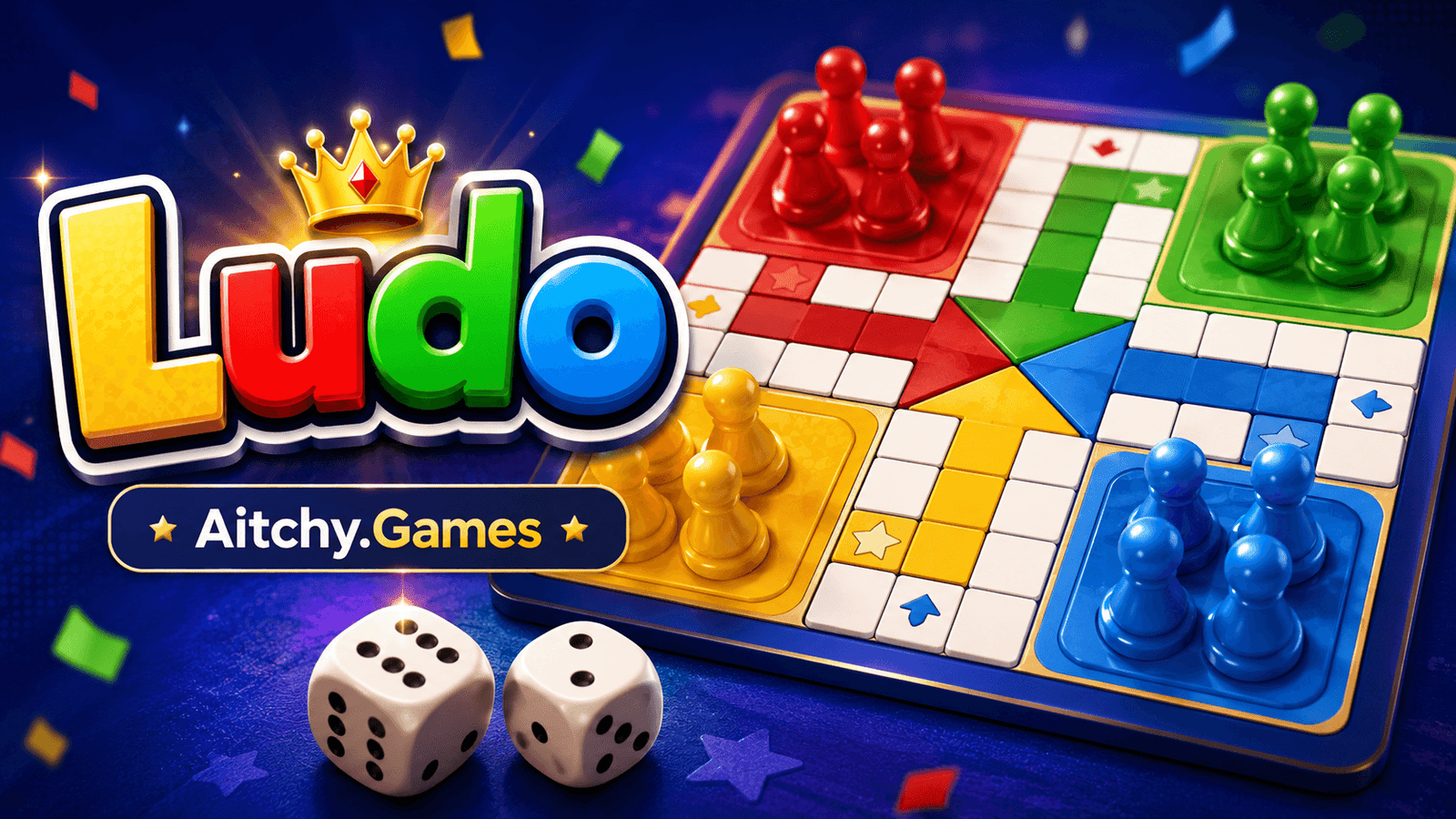 Play Ludo online at Aitchy.Games