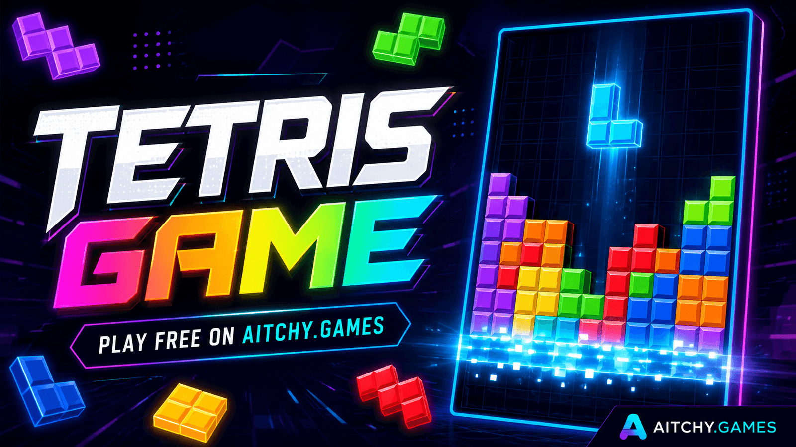 Play Tetris online at Aitchy.Games